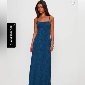 Princess Polly Maxi Navy Dress